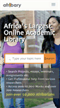 Mobile Screenshot of afribary.com